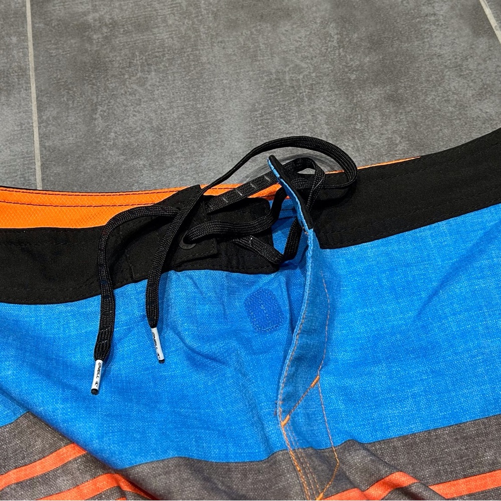 O'Neill Men's Orange and Blue Swim/BoardShorts - Picture 5 of 6